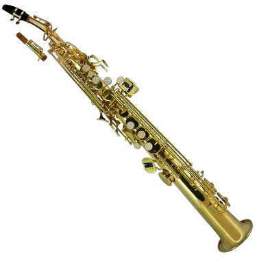 Sax Soprano Silvertone Recto Laqueado, Slsx007